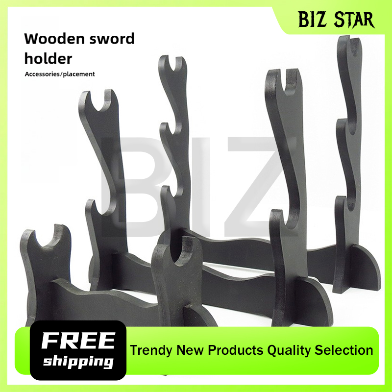 Art Craft Museum - 35cm/13.78in Wooden Weapon Model Display Stand
