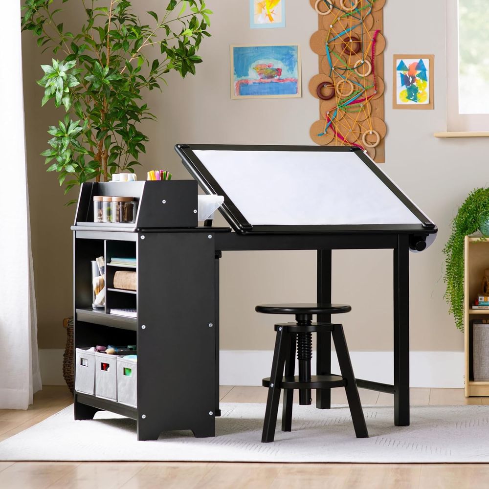 Art & Craft Supplies - 3-in-1 Children's Art Table and Stool