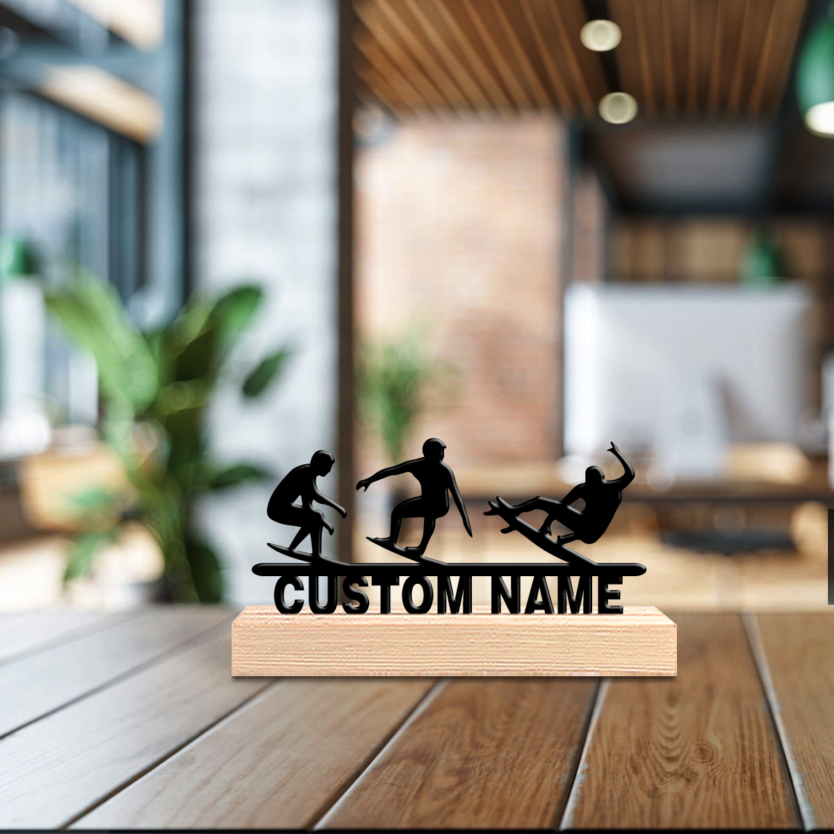 Art Craft Wood - 1pc Fashion Skateboard boy Custom Text