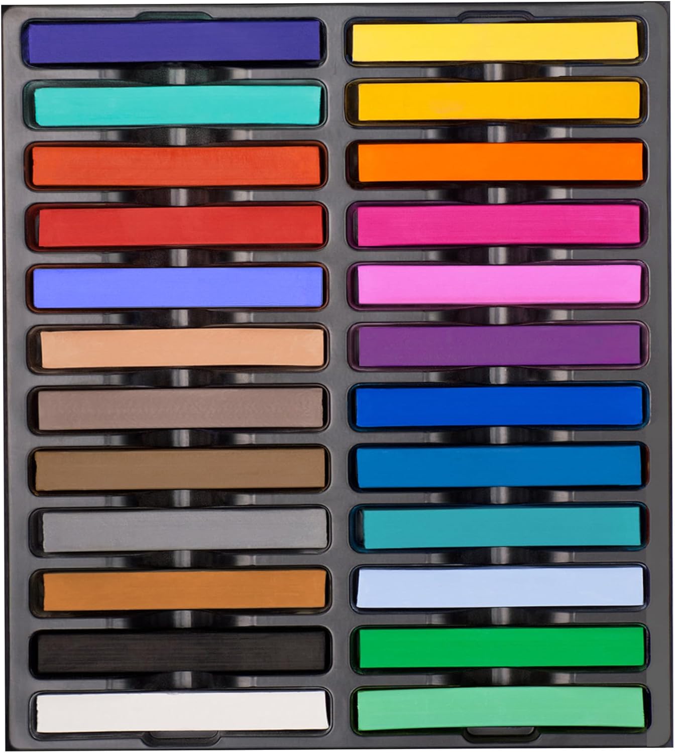 Chalk Pastel Set - 24 Vibrant Soft Pastel Chalk Sticks