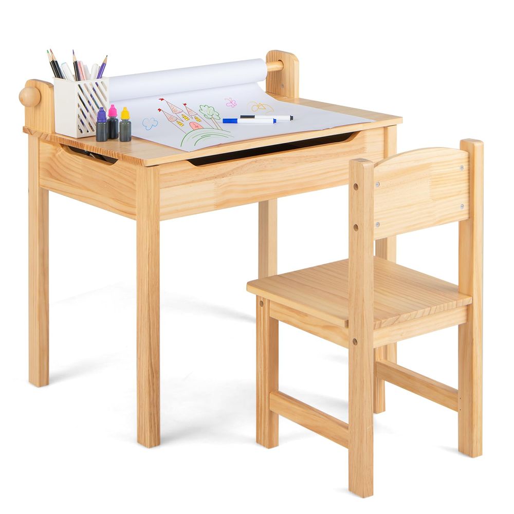 Art Craft For Kindergarten - Kids Table and Chair Set, Flip