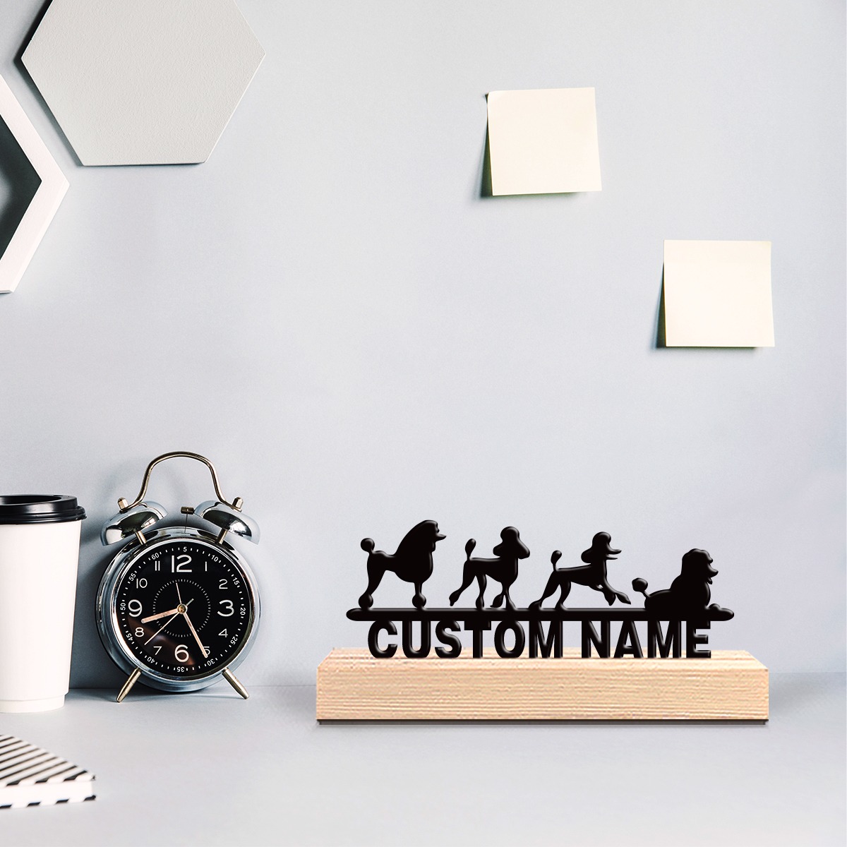 Art Craft Wood - 1pc Modern cute animals Personalized Text