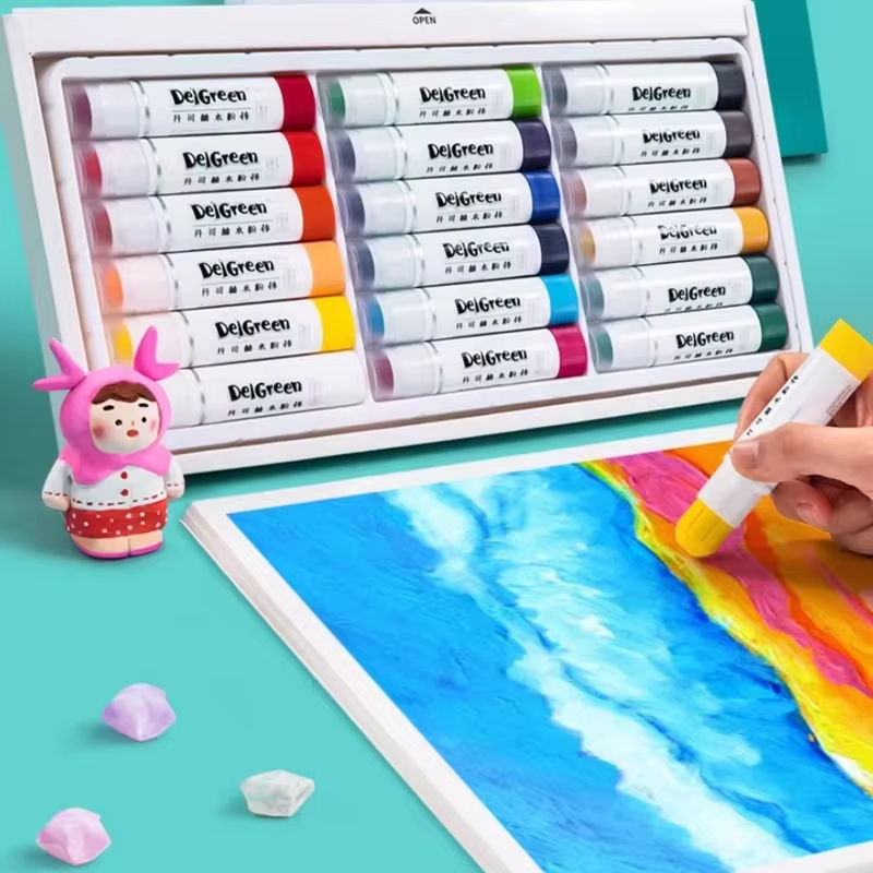 Chalk Pastel Set - 6/24 Colors Soft Solid Gouache Paint