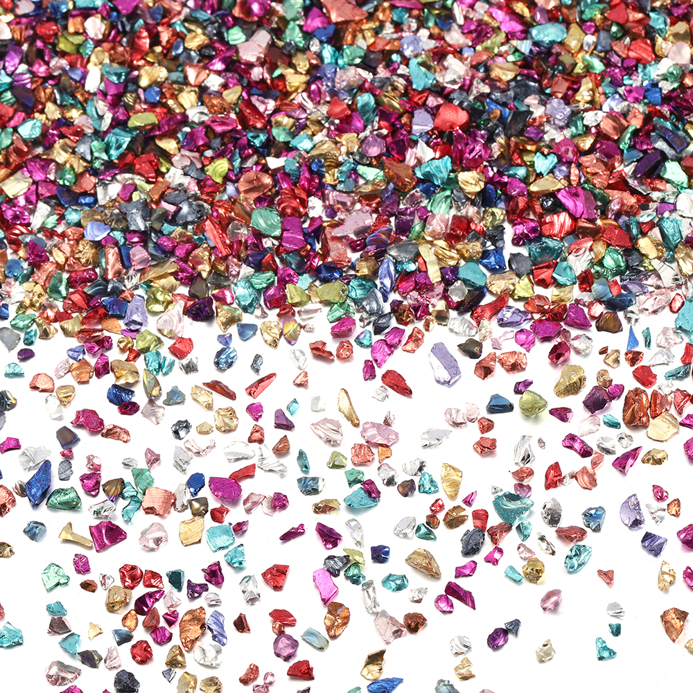 The Art And Craft Of Jewelry - 20g Crushed Glass Stones 26 Colors