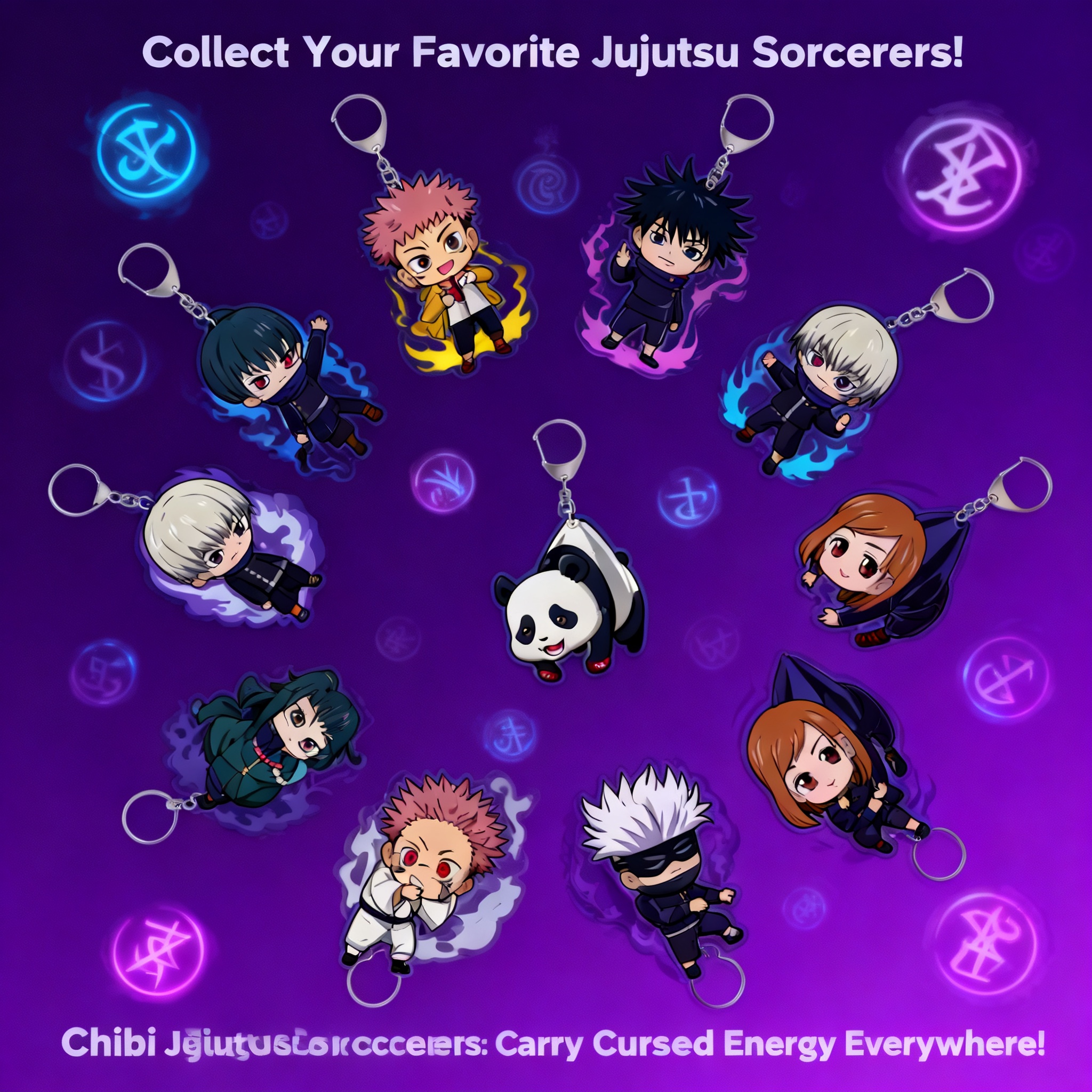 Art Craft Gifts - Jujutsu Kaisen Anime Double Sided Transparent