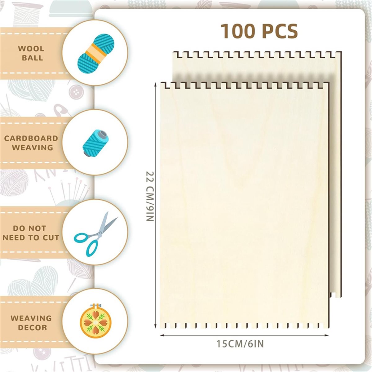 18 Pcs Beginners Wooden Notche - Art Craft Wood のレビューと価格