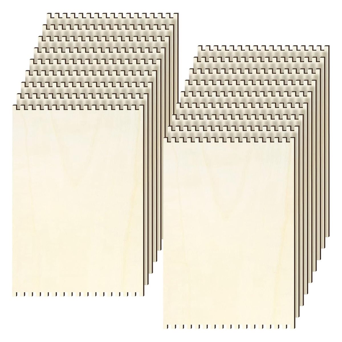 18 Pcs Beginners Wooden Notche - Art Craft Wood のレビューと価格