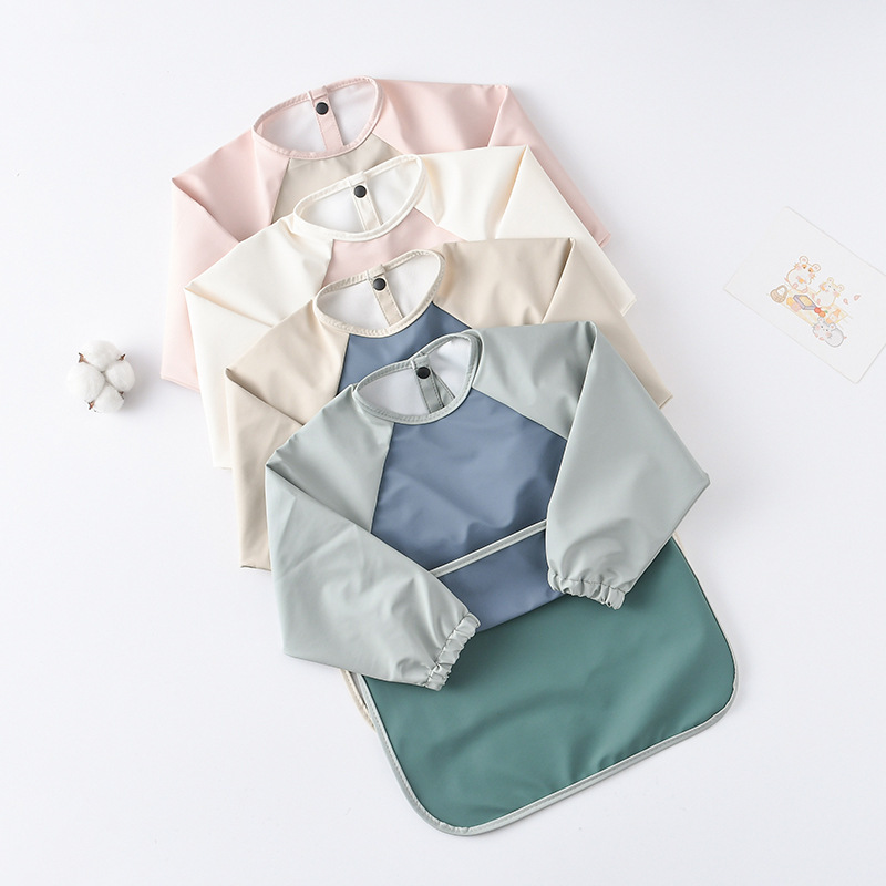 Kids Baby Long Sleeved PU Bibs - Art Craft For 3 Year Old のレビューと価格