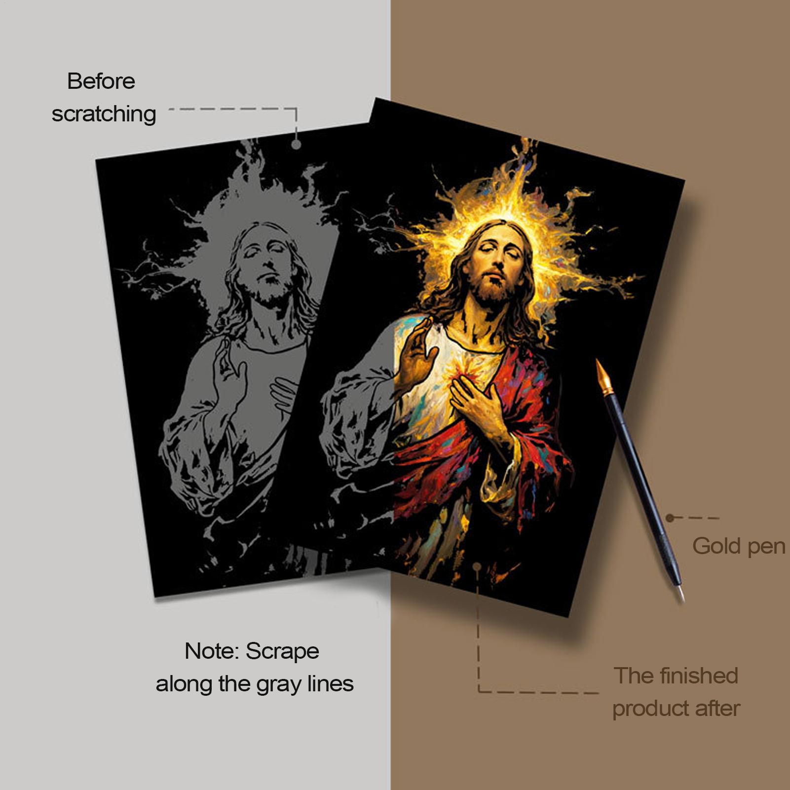 Scratch Book Jesus Scratch Pai - Art Craft For 3 Year Old のレビューと価格