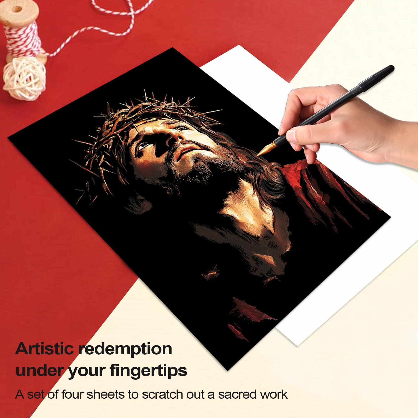 Scratch Book Jesus Scratch Pai - Art Craft For 3 Year Old のレビューと価格