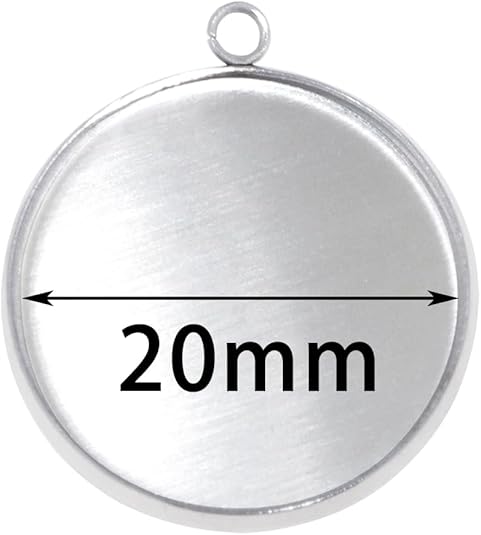 20 Pieces Stainless Steel Roun - Art Craft Gifts のレビューと価格