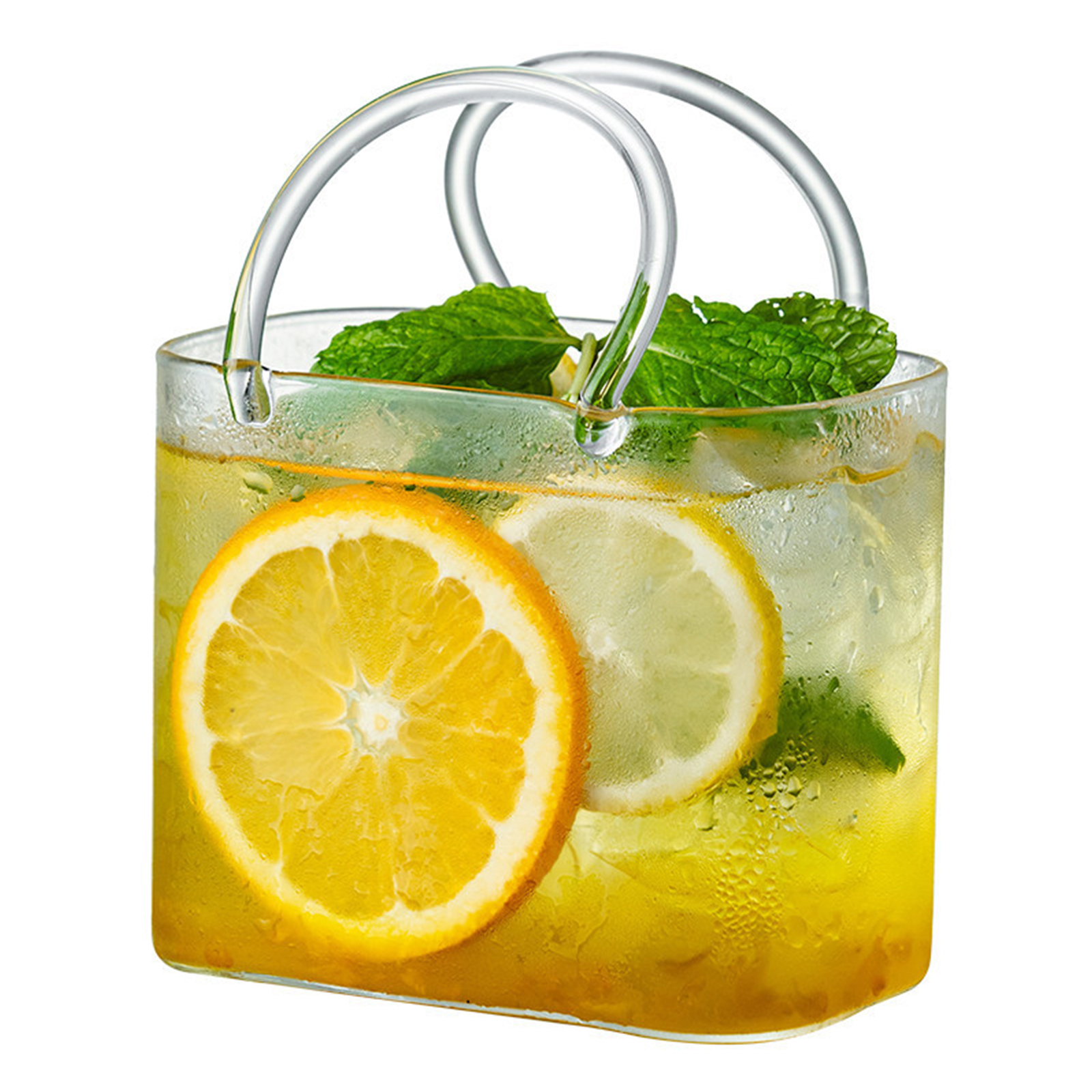 Glass Purse with Glass Straw C - Art Craft Vase のレビューと価格