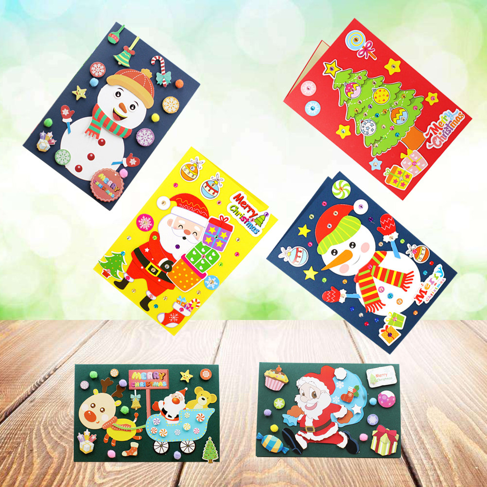 6 Pack DIY Christmas Card Kits - Art Craft For Kindergarten のレビューと価格