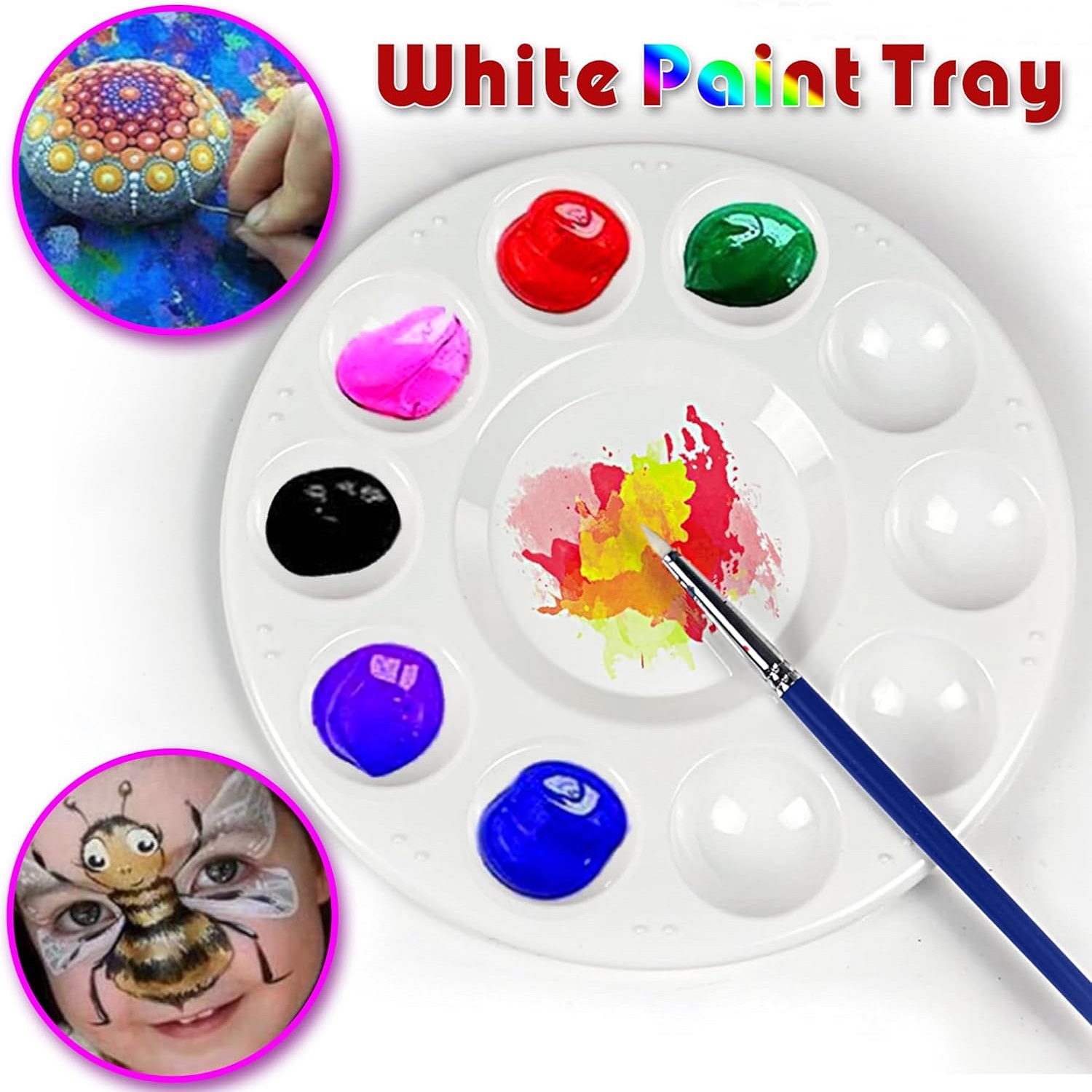12pcs Plastic Art Palette Tray - Art Craft For Kindergarten のレビューと価格