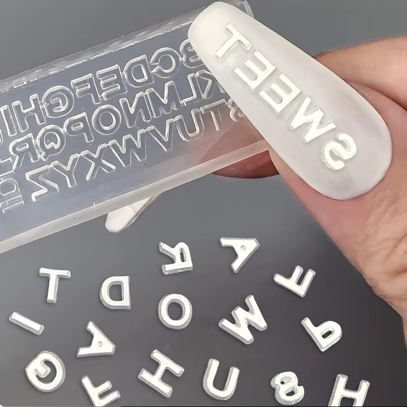 3D Letter Nail Art Silicone Mo - Art And Craft Letter Z のレビューと価格