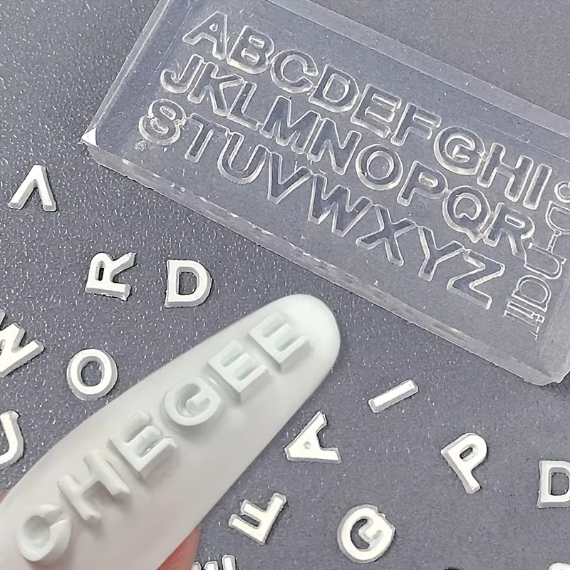 3D Letter Nail Art Silicone Mo - Art And Craft Letter Z のレビューと価格