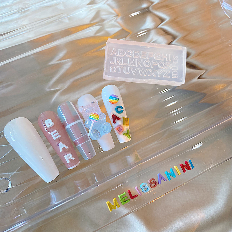 A-Z Letters Nail Art Silicone  - Art And Craft Letter Z のレビューと価格