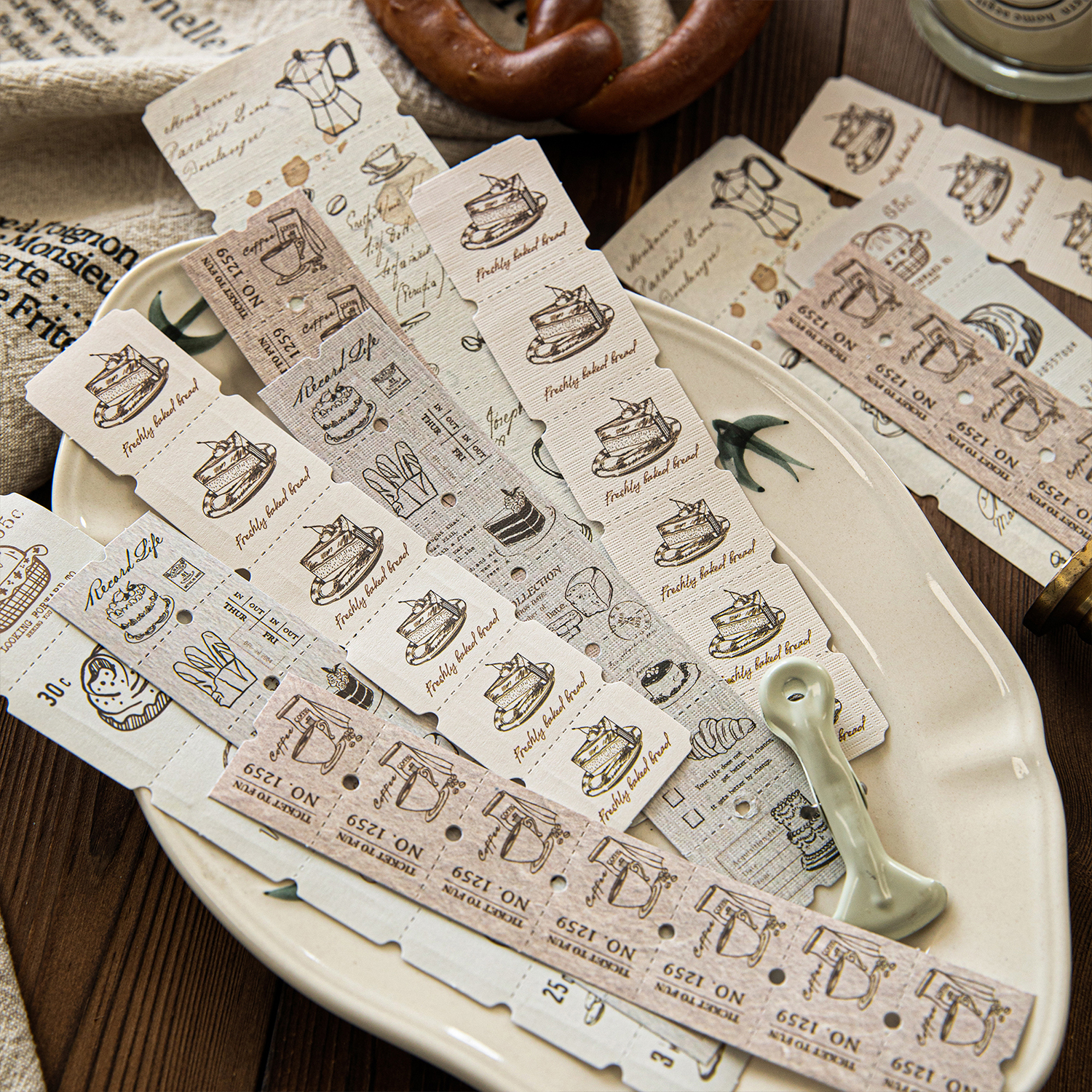 10pcs Retro Label Strip Sticke - Art Craft For 3 Year Old のレビューと価格