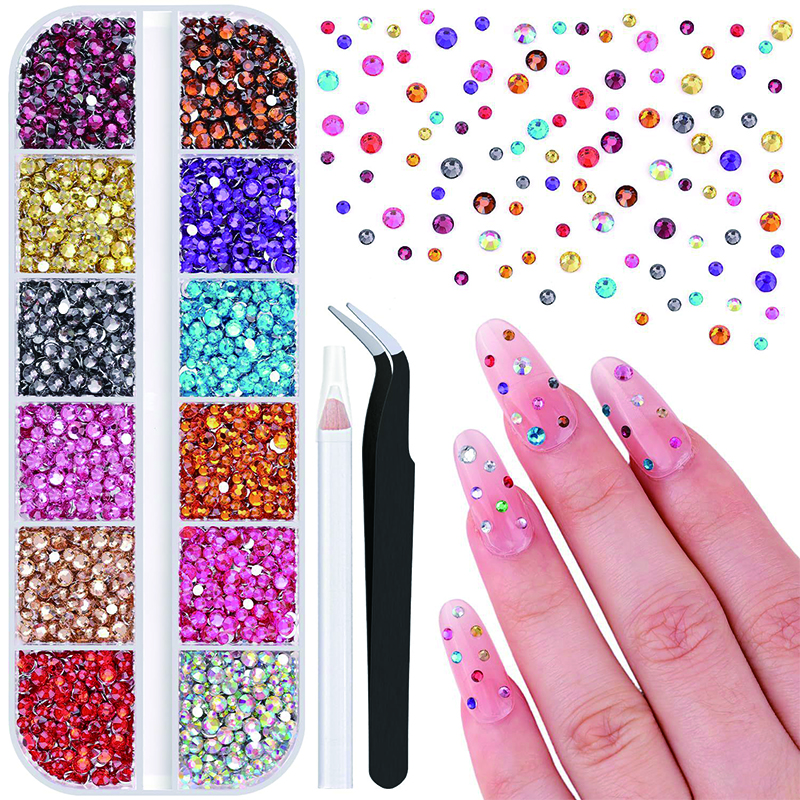 24 Color 2-Pack Glitter Nail A - Art Craft Notebook のレビューと価格
