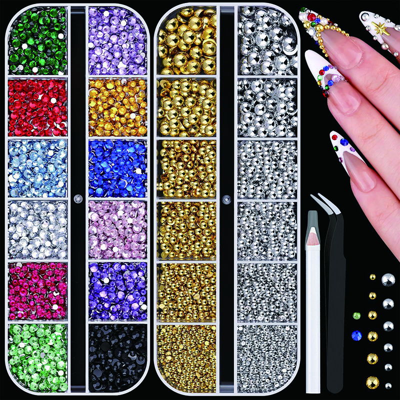 24 Color 2-Pack Glitter Nail A - Art Craft Notebook のレビューと価格