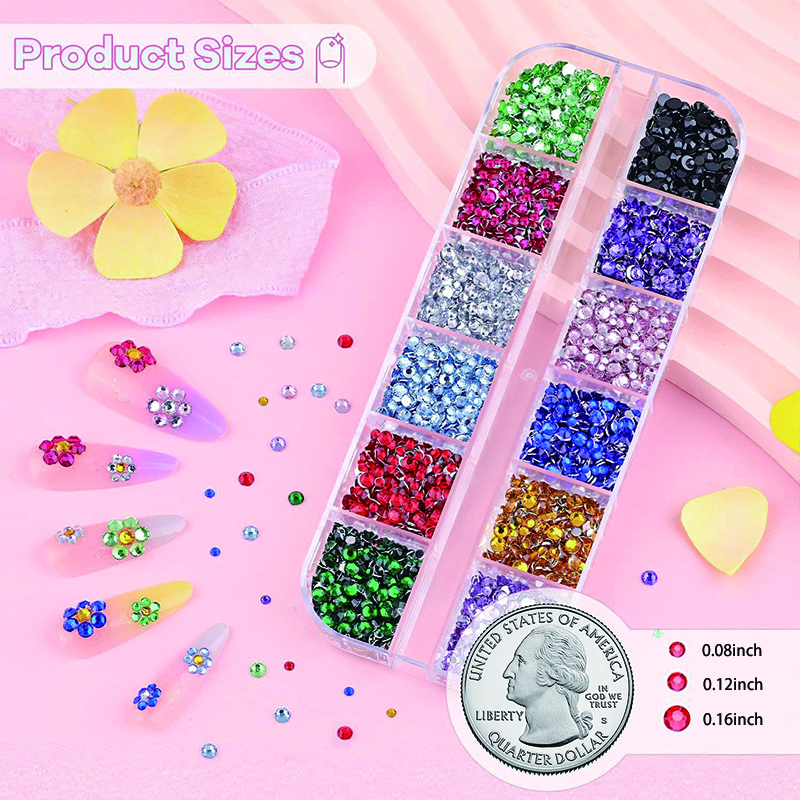 24 Color 2-Pack Glitter Nail A - Art Craft Notebook のレビューと価格