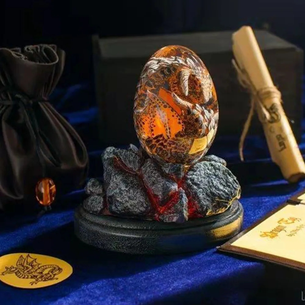 Lava Dragon Egg Statue With St - Dinosaur And Craft のレビューと価格