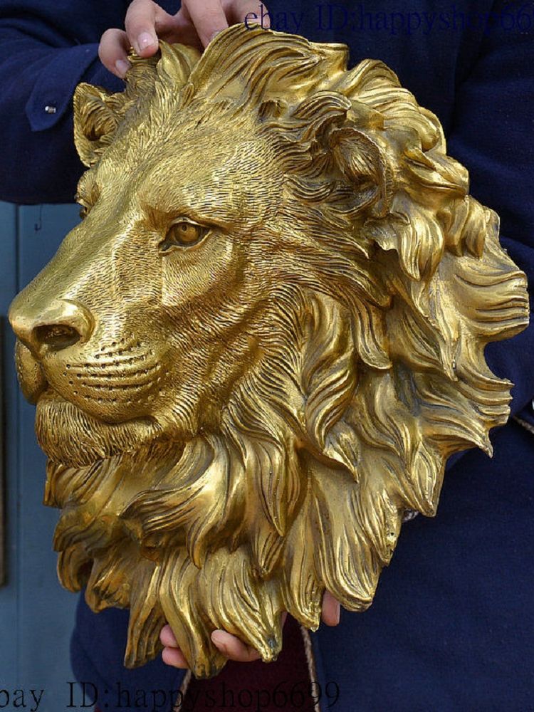 42 CM China Brass Copper Fengs - Art Craft Lion のレビューと価格