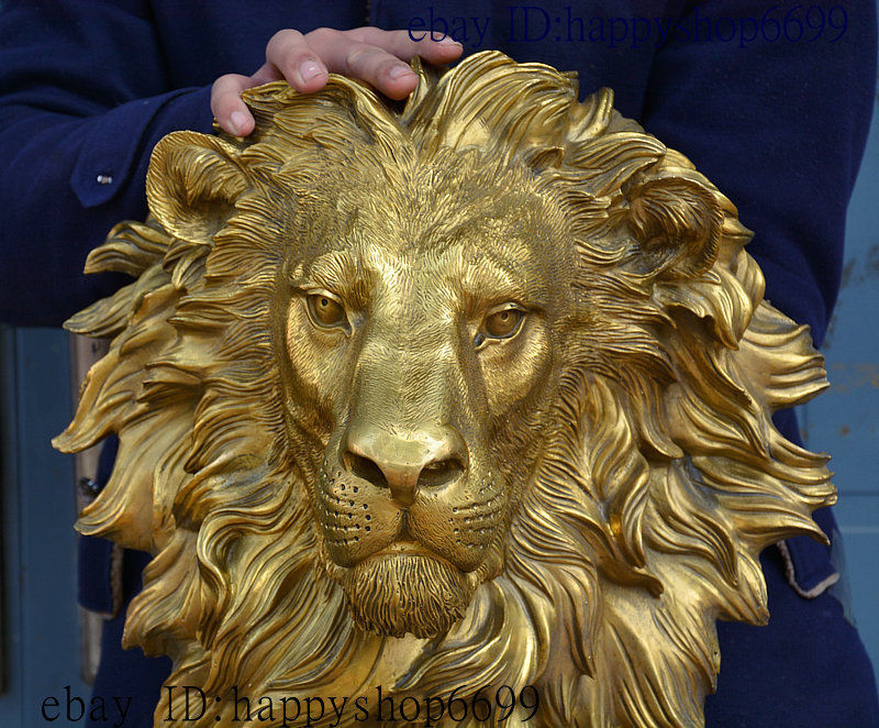 42 CM China Brass Copper Fengs - Art Craft Lion のレビューと価格