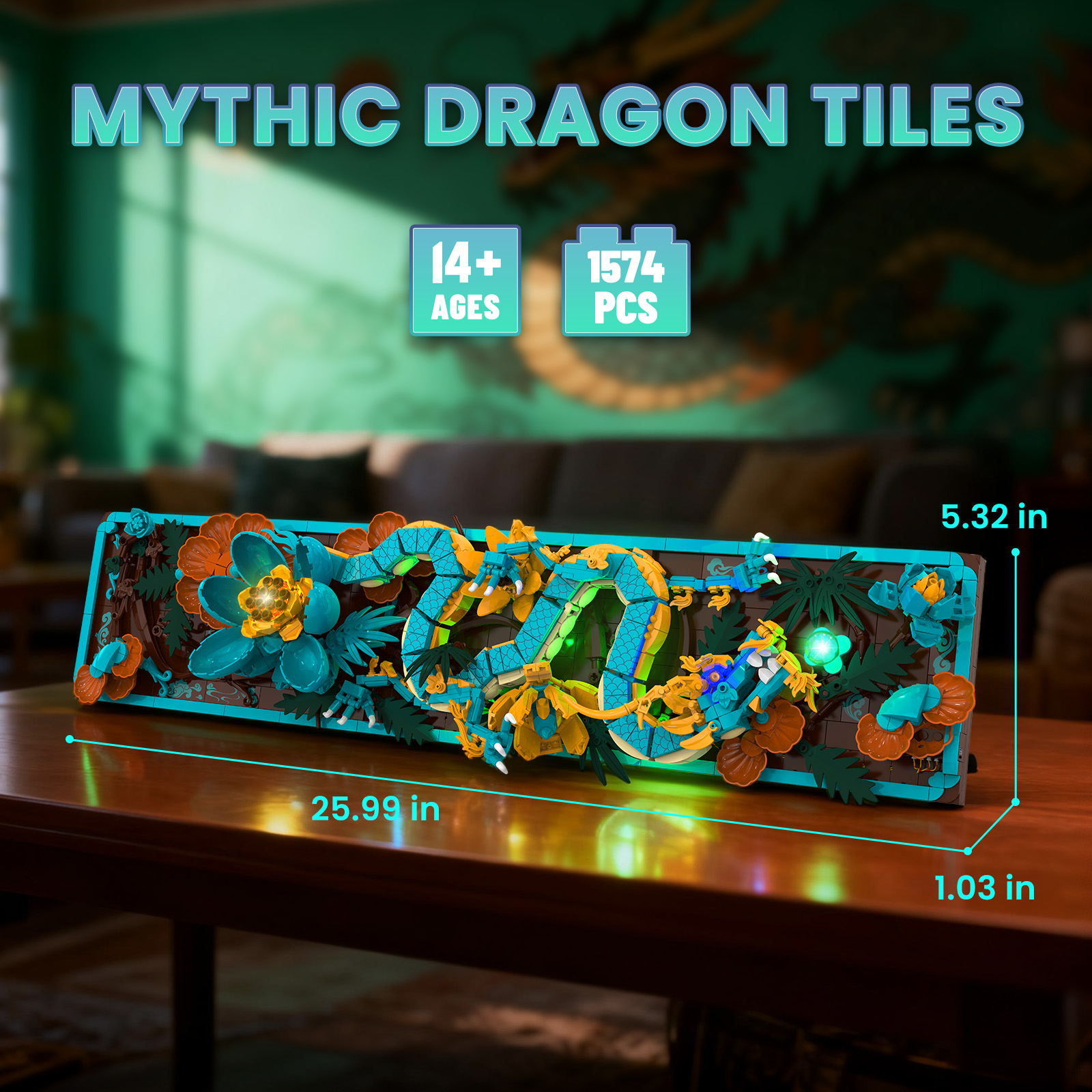 Mythic Dragon Tiles Building B - Art Craft For 3 Year Old のレビューと価格