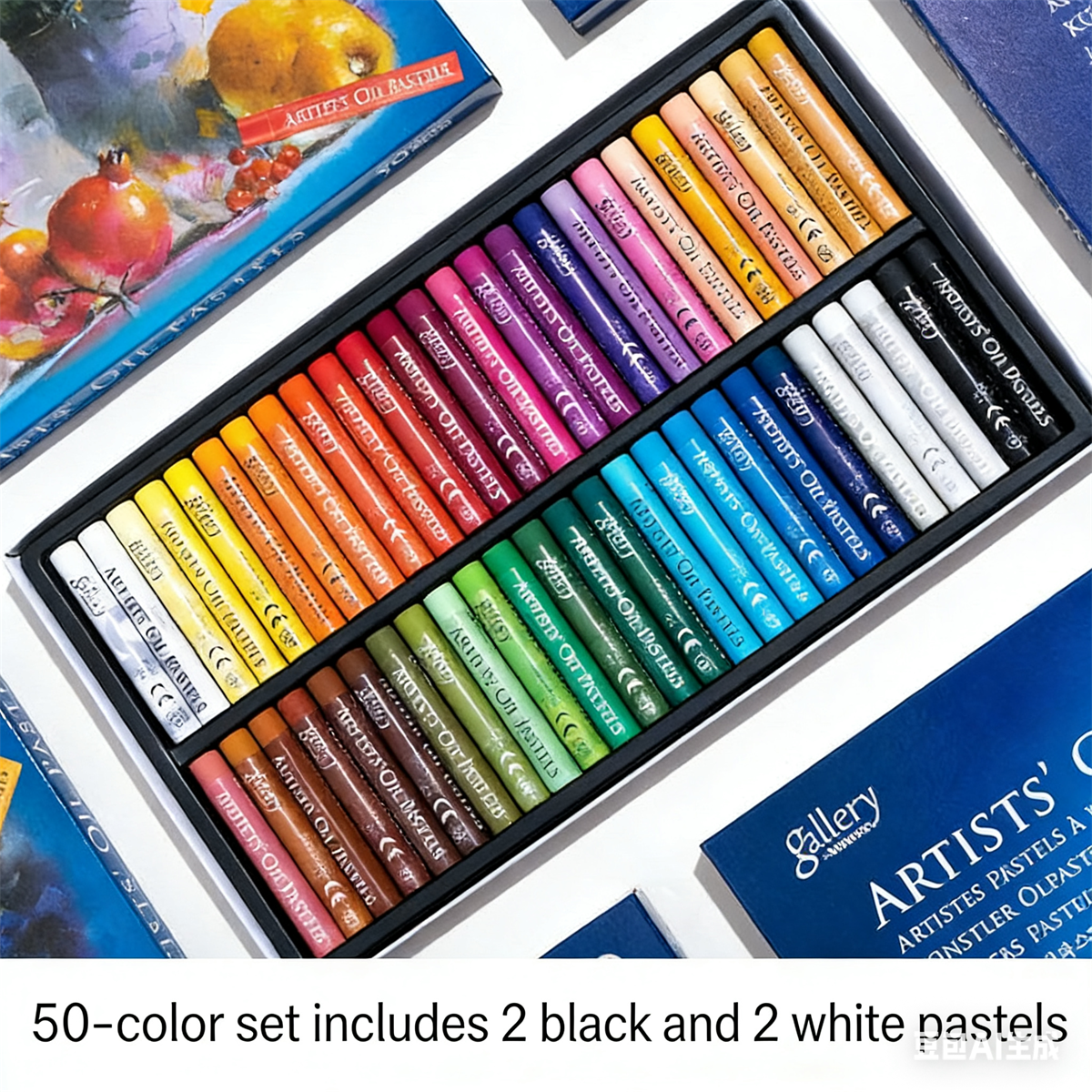 12-50 Colors Oil Pastel Soft S - Chalk Pastel Set のレビューと価格