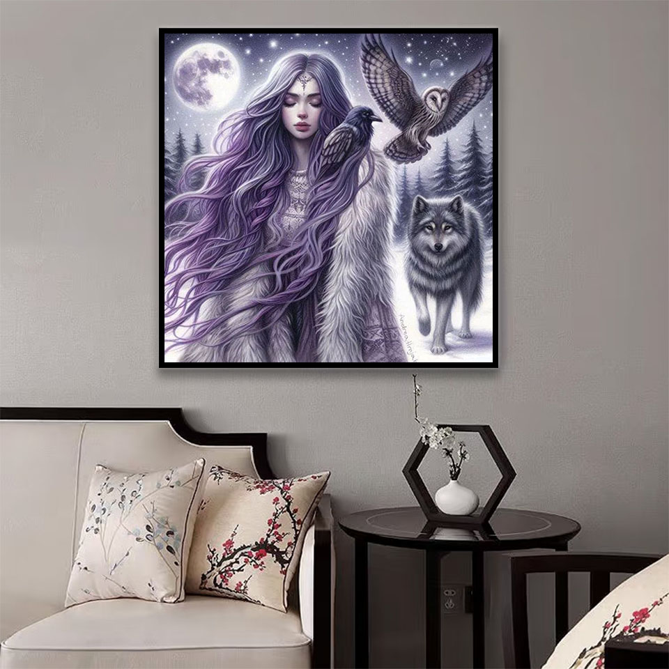 5D DIY Diamond Painting: Woman - Art Craft Lion のレビューと価格