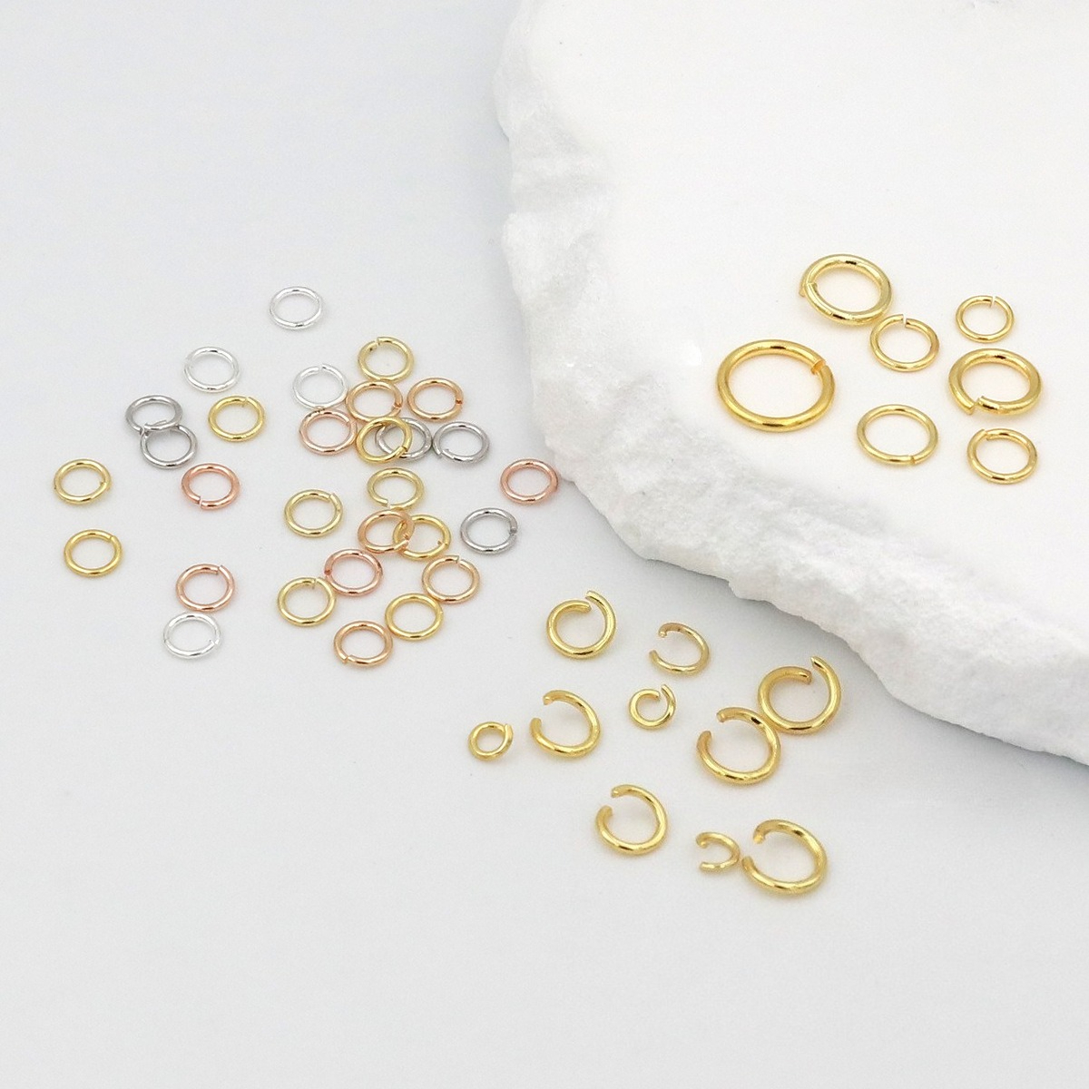 50-100 pcs/lot 3-10mm 925 Silv - Art Craft Gifts のレビューと価格