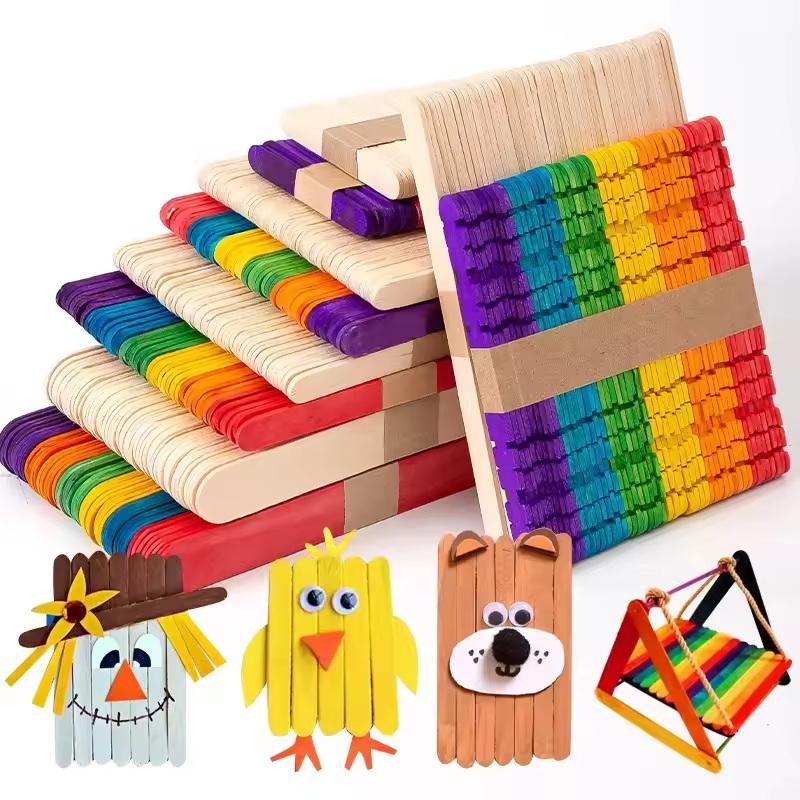 Bulk Colorful Wooden Ice Cream - Art Craft Wood のレビューと価格