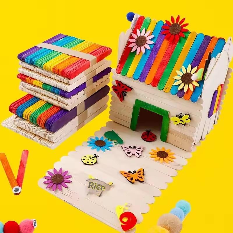 Bulk Colorful Wooden Ice Cream - Art Craft Wood のレビューと価格