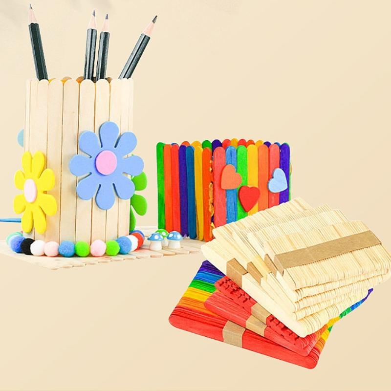 Bulk Colorful Wooden Ice Cream - Art Craft Wood のレビューと価格