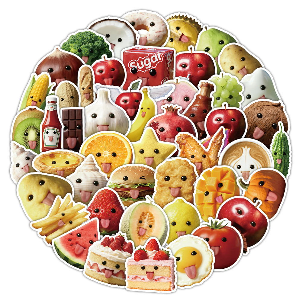 53 Pcs Abstract Art Style Food - Art Craft Notebook のレビューと価格