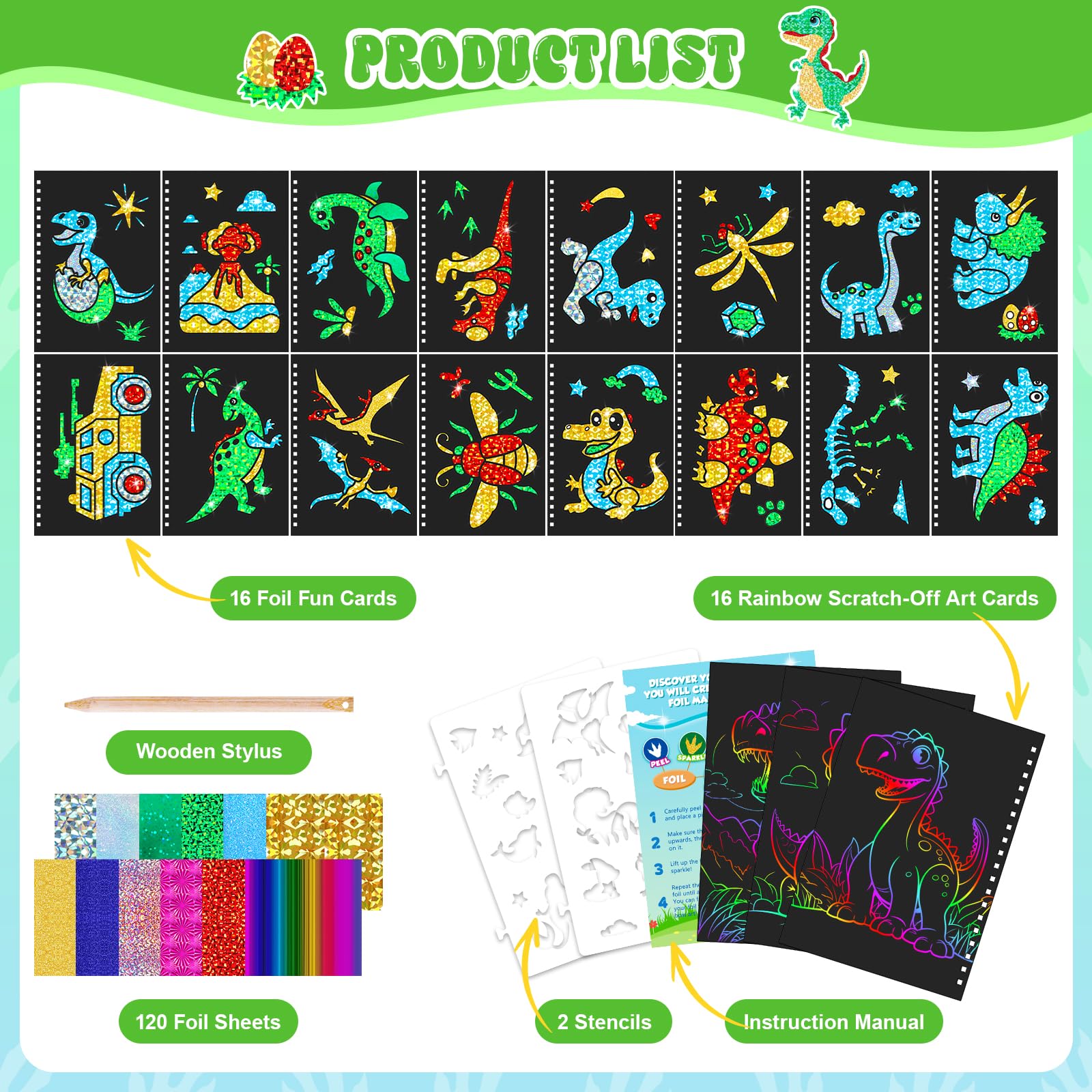 Dinosaur Scratch Art Book for  - Dinosaur And Craft のレビューと価格