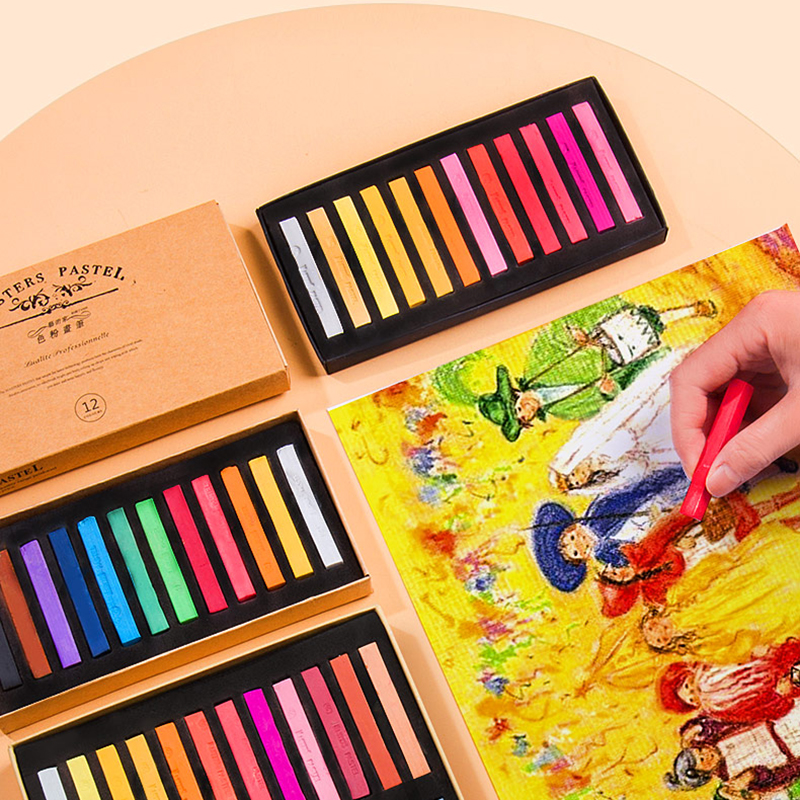 12/24/36/48 Colors Colored Cha - Chalk Pastel Set のレビューと価格