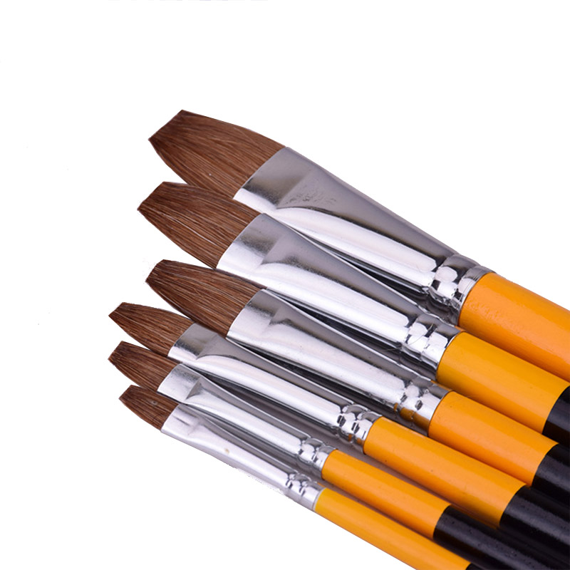 6pcs/set weasel hair Flat peak - Art Craft For 3 Year Old のレビューと価格