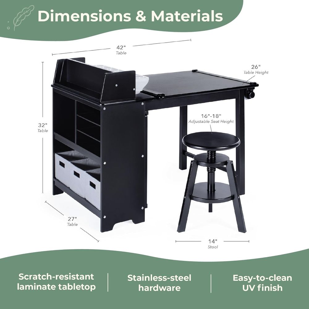 3-in-1 Children's Art Table an - Art & Craft Supplies のレビューと価格