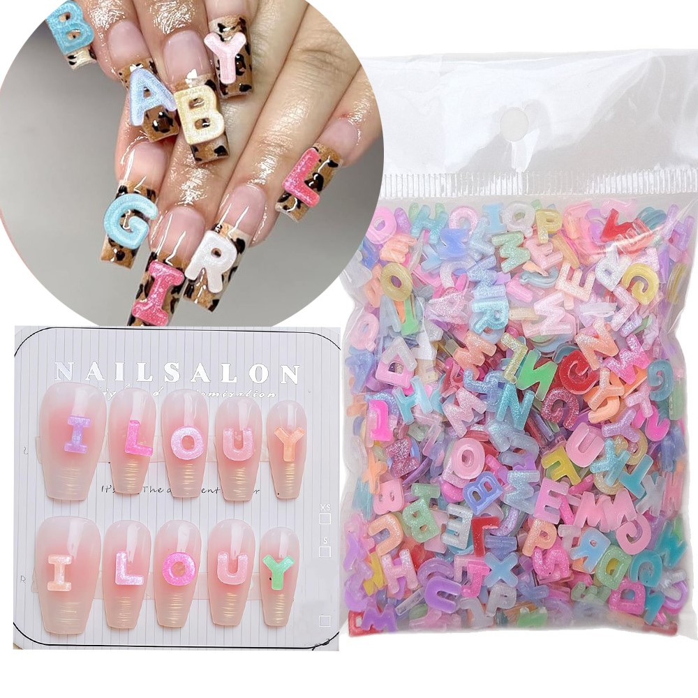 100Pcs Macaron Color Glitter E - Art And Craft Letter Z のレビューと価格