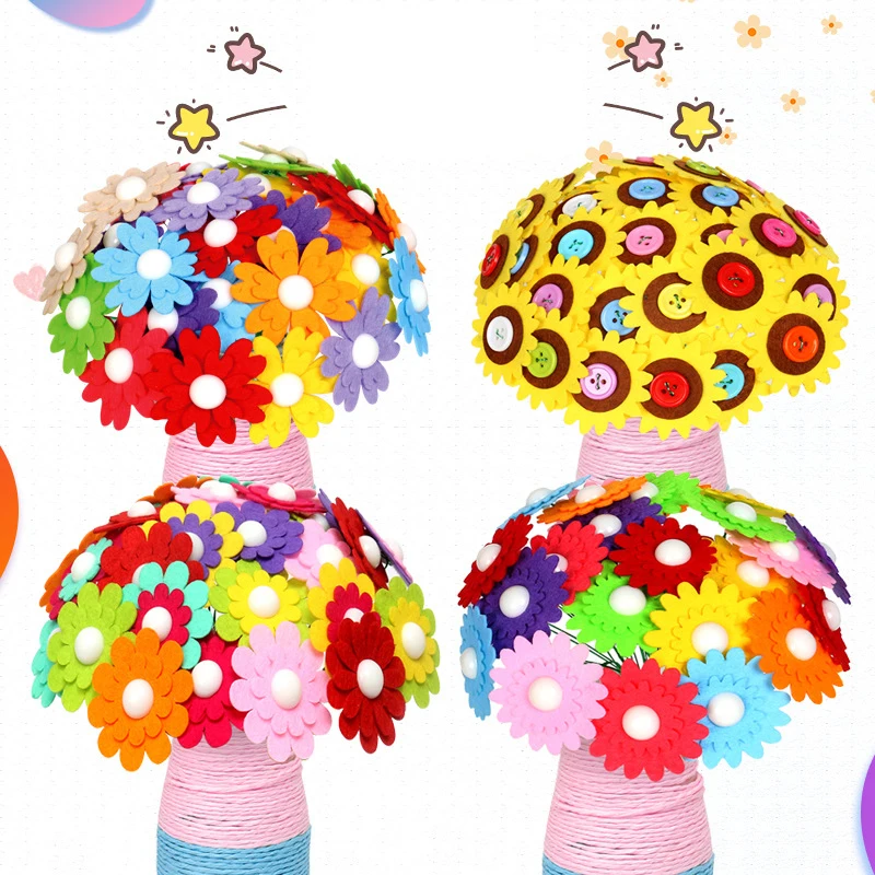 Flower Craft Kit Bouquet with  - Art Craft Vase のレビューと価格