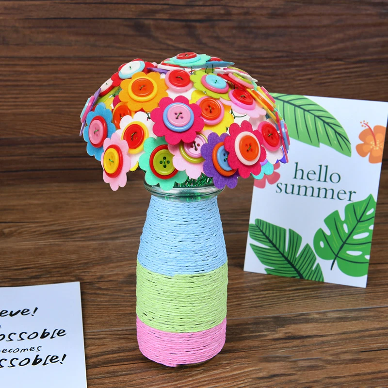 Flower Craft Kit Bouquet with  - Art Craft Vase のレビューと価格
