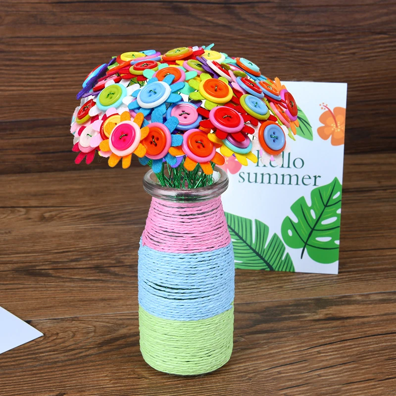 Flower Craft Kit Bouquet with  - Art Craft Vase のレビューと価格