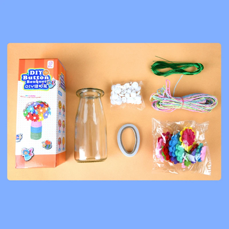 Flower Craft Kit Bouquet with  - Art Craft Vase のレビューと価格