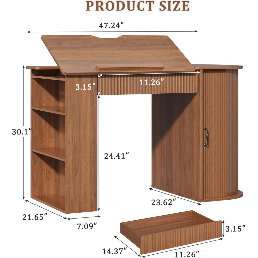 Storage Cabinet Desk with Draw - Art & Craft Supplies のレビューと価格