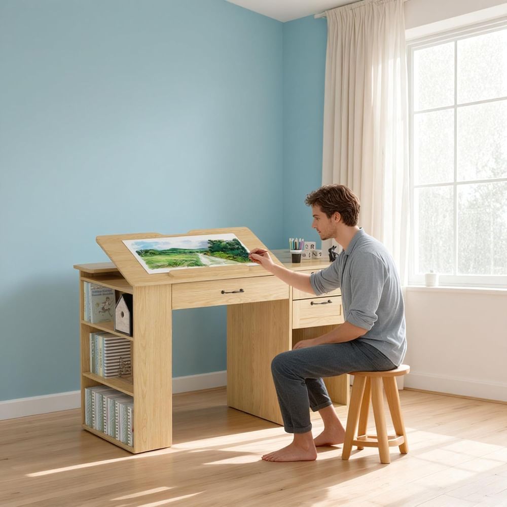 Adjustable Desk with Storage,  - Art & Craft Supplies のレビューと価格