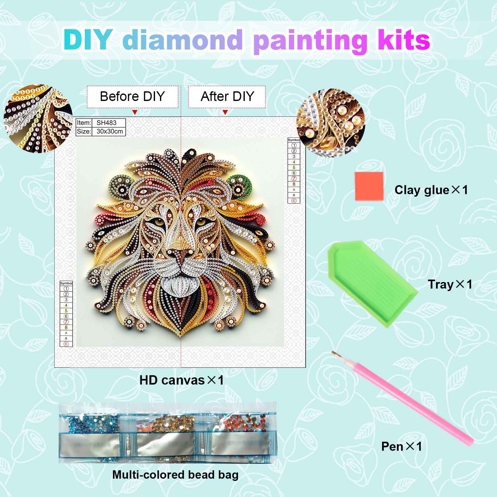 Special Shape Diamond Kits for - Art Craft Lion のレビューと価格
