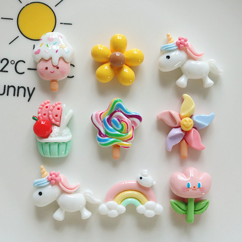 10 Pcs New Mini Cute Cartoon U - Art Craft Unicorn のレビューと価格