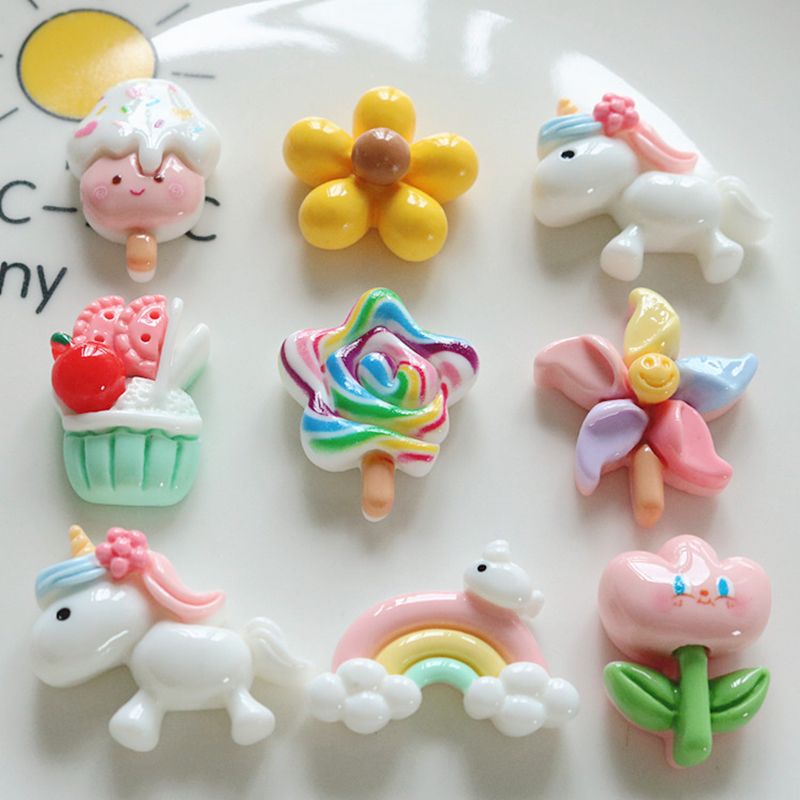 10 Pcs New Mini Cute Cartoon U - Art Craft Unicorn のレビューと価格